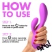 Bang! - 10X 柔軟兔子震動棒 - 紫色 照片-6