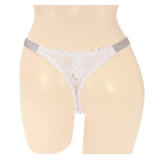 NPG - P121 Floral Lace Thong - White 照片