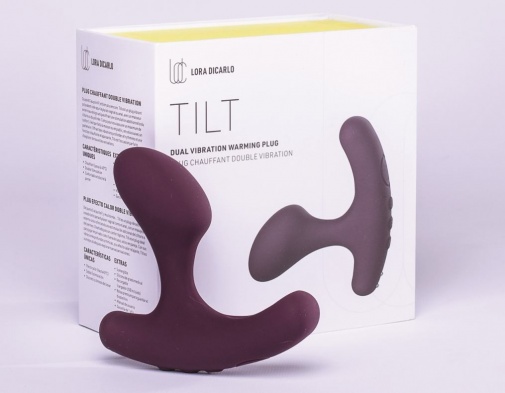 Lora DiCarlo - Tilt Dual Warming Vibro Plug - Plum photo