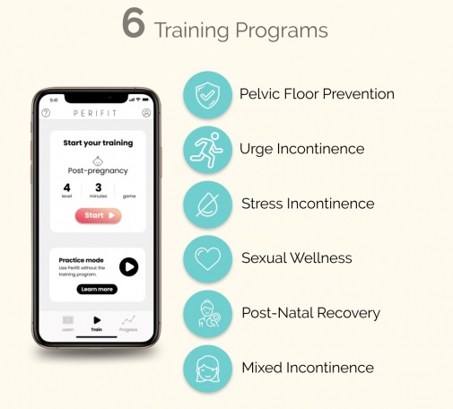Perifit - App Control Pelvic Floor Trainer - Pink photo