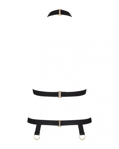 Obsessive - Cameliana Strap Corset - Black photo