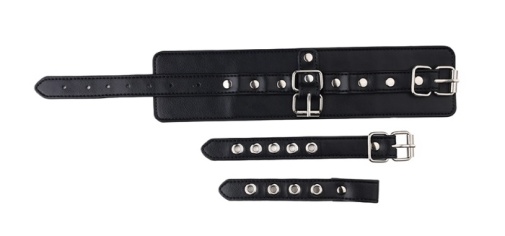 MT - Handcuffs w Fingers Lock - Black photo