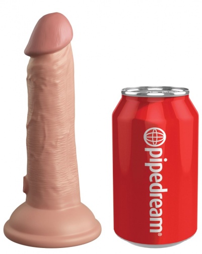 King Cock - 6" Elite Vibro Cock - Flesh photo