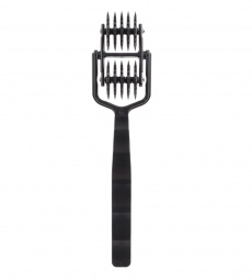 Chisa - 5 Row Double Pinwheel - Black photo