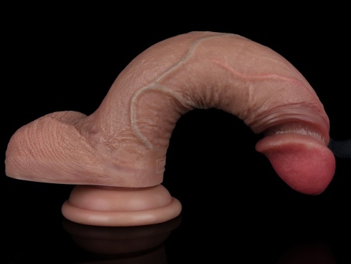 Lovetoy - 7.5" 双层构造仿真阳具 - 啡色 照片