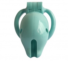 FAAK - Long Dolphin Chastity Cage - Blue photo