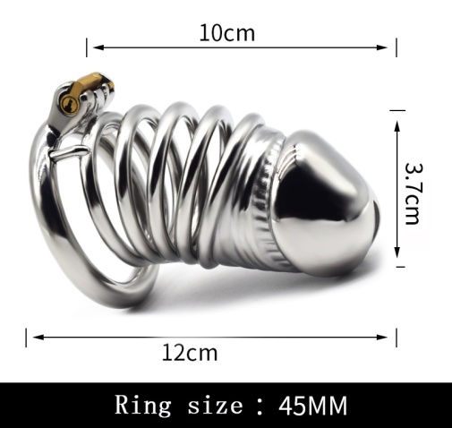 FAAK - Chastity Cage 55 45mm - Silver photo