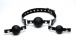 Strict - Interchangeable Silicone Ball Gag Set - Black photo-3