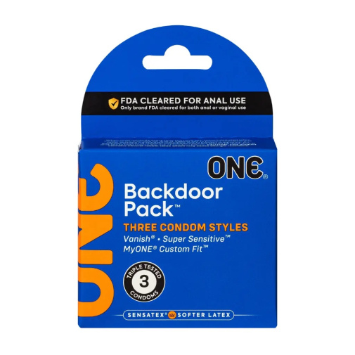One Condoms - Backdoor Condoms 3's Pack photo