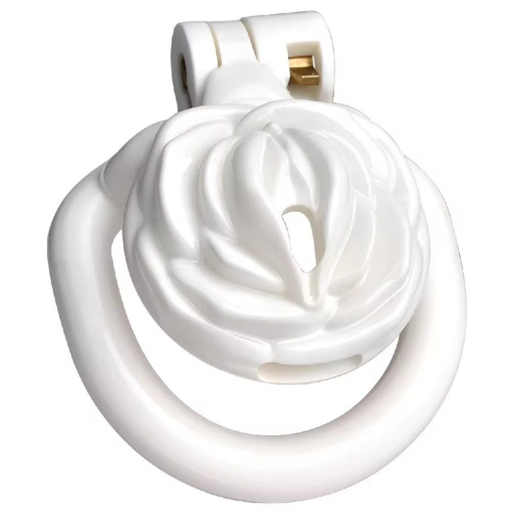 Material: Resin
Cage high: 18mm  ... FAAK - Pussy Resin Chastity Cage 45mm - White photo-3