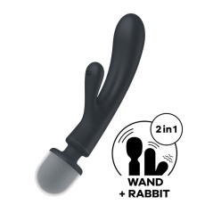 Satisfyer - Triple Lover 三重快感兔子震动棒 - 灰色 照片