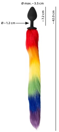 You2Toys - Fox Tail Plug - Rainbow photo