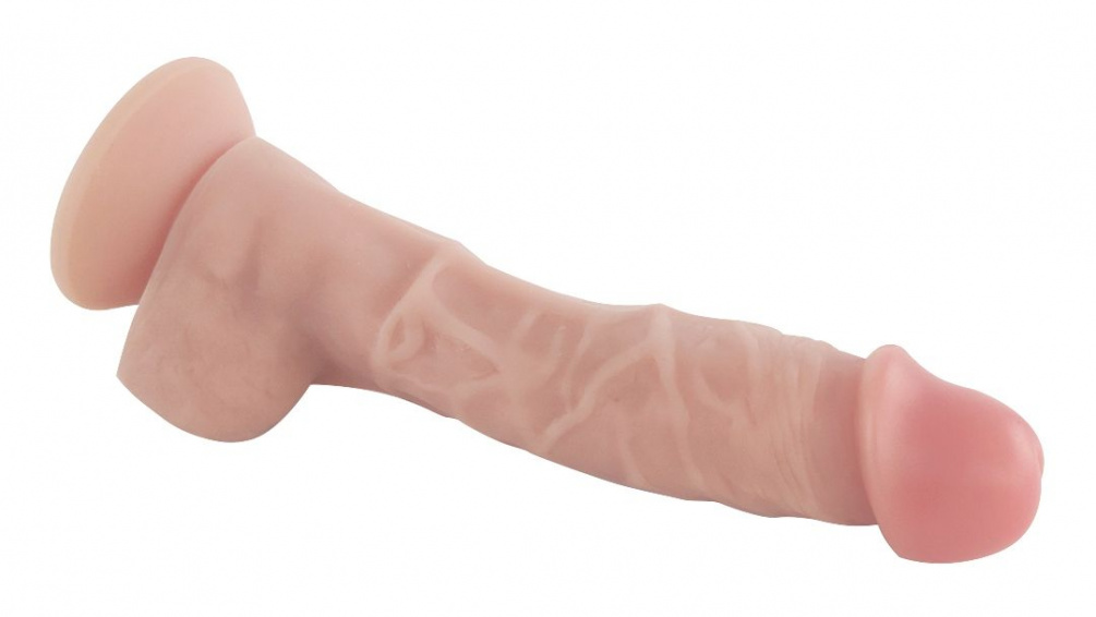 Ergonomic design, Lifelike silicone cock, Real touch feeling... Drywell - Realistic Cock 18cm - Flesh photo-7