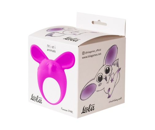 Lola Games - MiMi 耳廓狐形震动式阴茎环 - 紫色 照片
