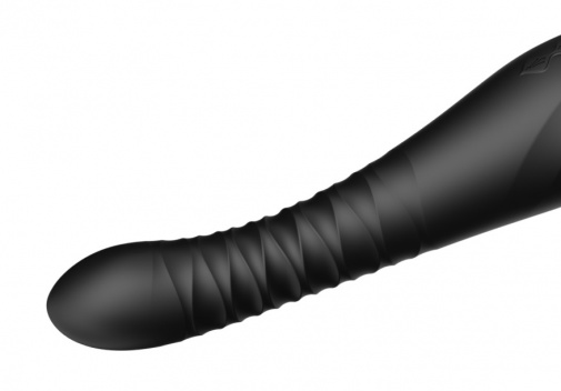 Zalo - King APP Thrusting Vibrator - Obsidian Black photo