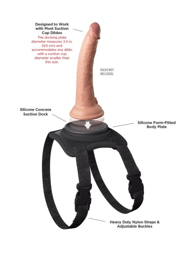 Pipedream -  Body Dock Lap Harness - Black photo