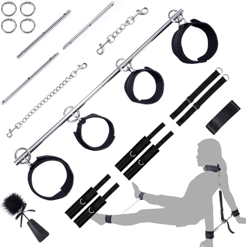 Yeahwow - Door Swing & Leg Spreader Restaint Set - Black photo