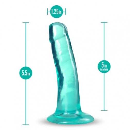 B Yours Plus - Hard & Happy 仿真假阳具 14cm - 透明绿 照片