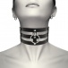 Coquette - Choker Fetish Vegan Leather - Black photo-2