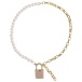 Sex&Mischief - Pearl Day Collar - White/Gold photo-5