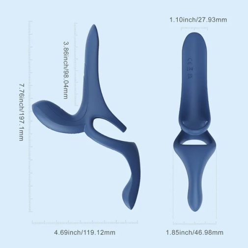 Honey Play Box - Pleasure Pivot App Couples Vibrator - Black photo
