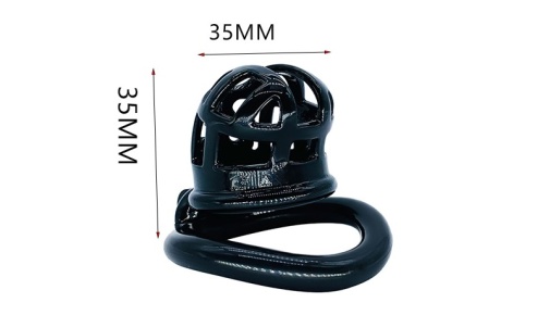 FAAK - Resin Chastity Cage 97 - Black photo