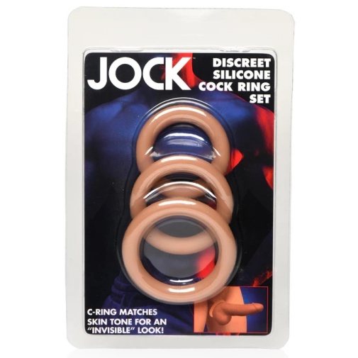 Jock - 陰莖環套裝 - 肉色 照片