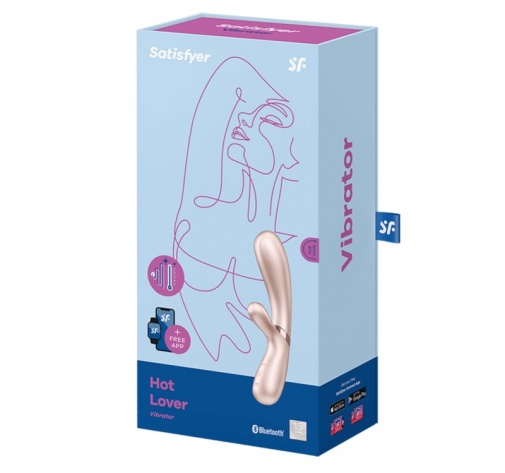 Satisfyer - Hot Lover Rabbit - Silver/Champagne photo