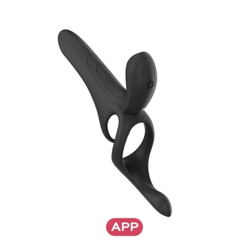 Honey Play Box - Pleasure Pivot App Couples Vibrator - Black photo