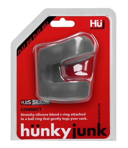 Hunkyjunk - Tugger 相连阴茎环 - 灰色 照片