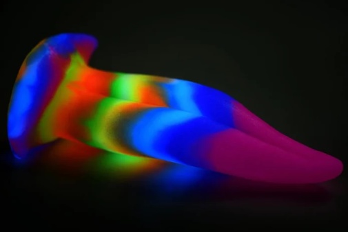 Creature Cocks - Glow Unicorn Kiss Dildo - Rainbow photo