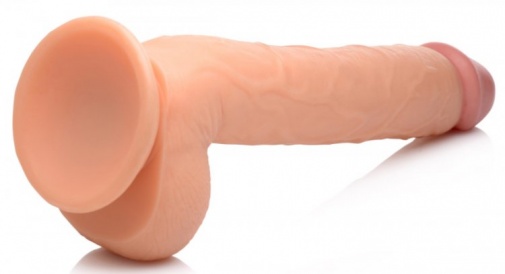 Master Cock - Long Logan 10" Dildo w Balls - Flesh photo