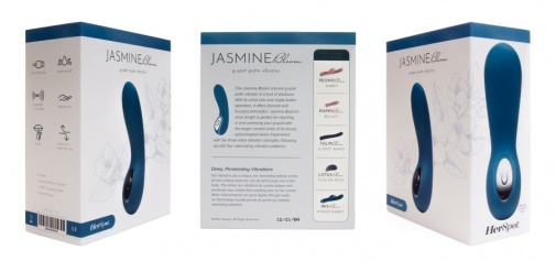 Fleshlight - HerSpot Jasmine Bloom G点震动器 - 蓝色 照片