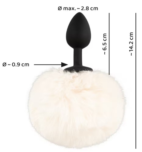 You2Toys - Fluffy Tail Plug S - White photo
