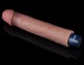 Lovetoy - 9" 超柔軟仿真震動假陽具 - 啡色 照片-9