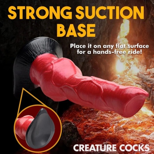 Creature Cocks - Hell-Hound Dildo - Red photo