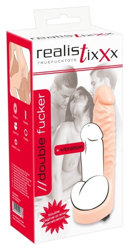 Realistixxx - 雙頭插入震動套 - 肉色 照片