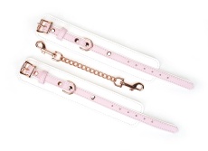 Liebe Seele - Fairy Goat Leather Hand Cuffs - Pink photo