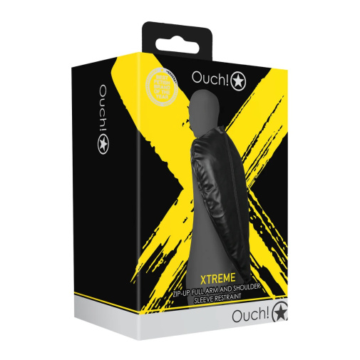 Ouch - Zip-Up Full Sleeve Restraint - Black 照片