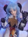 Amaya 动漫风蓝发牛角性感女魔王 超柔软TPE身体仿真性爱娃娃 145 cm (附衣服和头饰) 照片-5