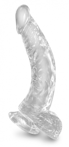 King Cock - 7.5" Cock w Balls - Clear photo