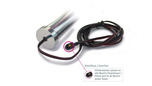 Mystim - O(H!)Thello E-Stim Dildo - Silver photo