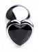 Booty Sparks - Heart Gem Anal Plug M-size - Black photo-5