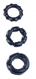 Malesation - Stretchy Cock Rings - Black photo