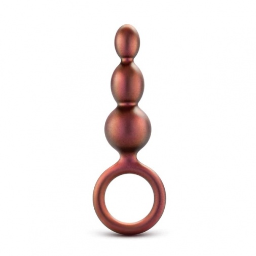 Anal Adventures Matrix - Beaded Loop Plug - Copper photo