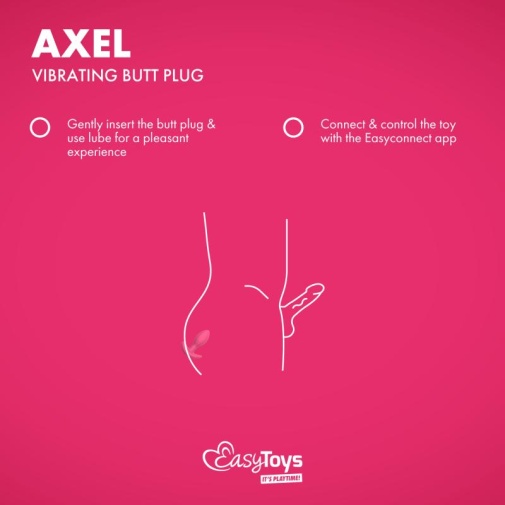 Easytoys - Axel 應用程式控制 震動肛門塞 - 粉紅色 照片