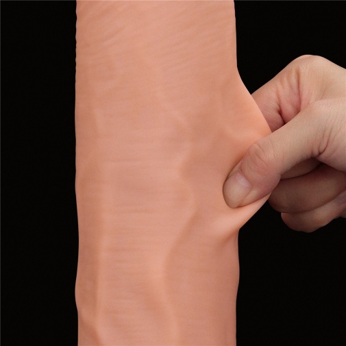 Lovetoy - 14" Sliding Skin Dildo - Flesh 照片