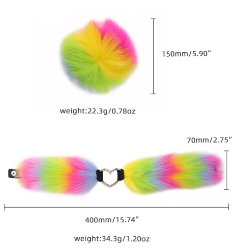 MT - Tail Plug Set 4pcs - Rainbow photo