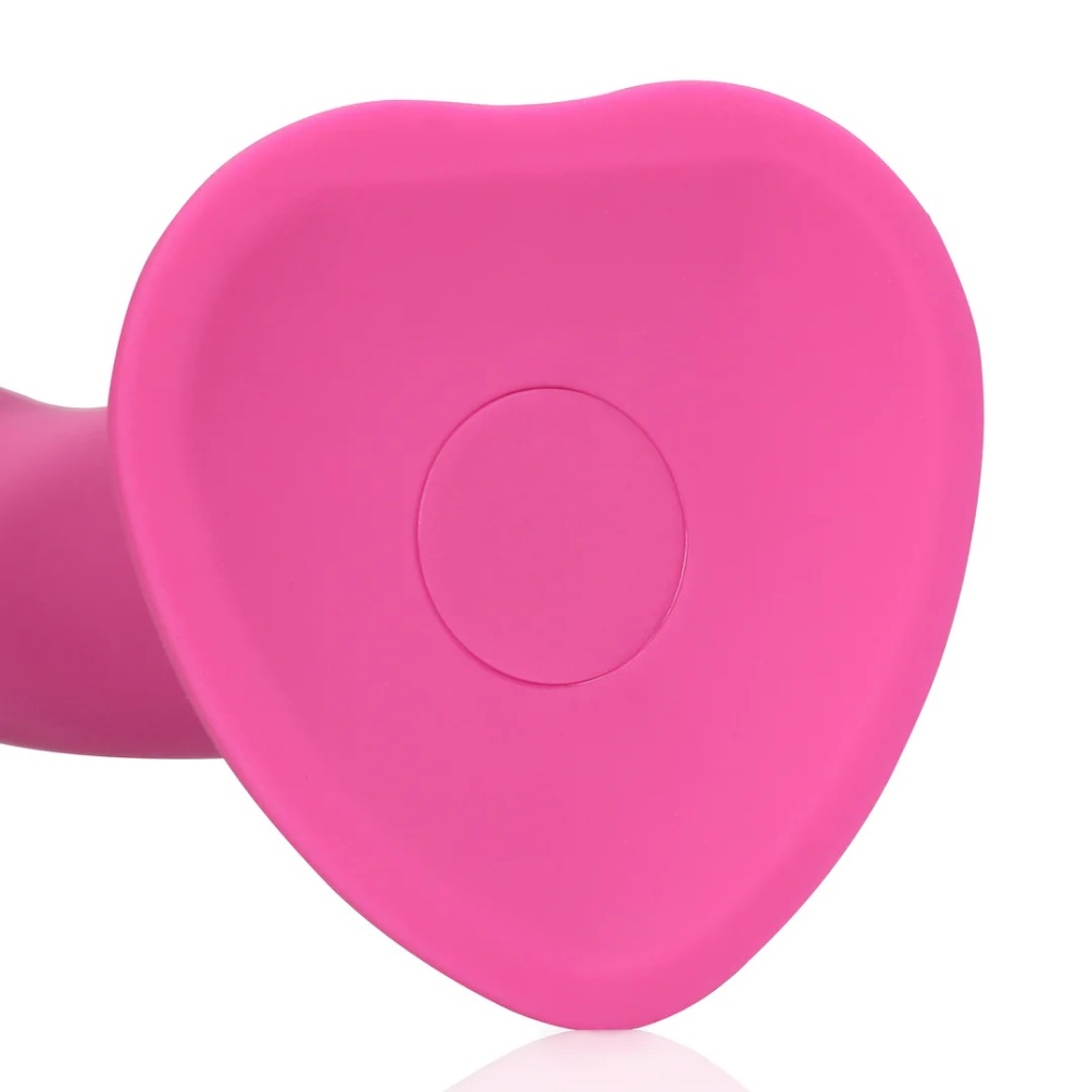 Satisfy your own or your partner's desires with this med... Loveline - Non-Phallic Vibro Dildo M - Powerful Pink photo-5