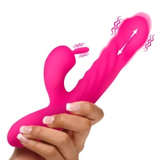 Bang! - Thrusting Licking Vibro Rabbit - Pink photo